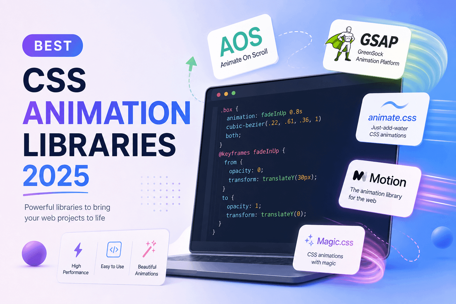 10 Best CSS Animation Libraries in 2025