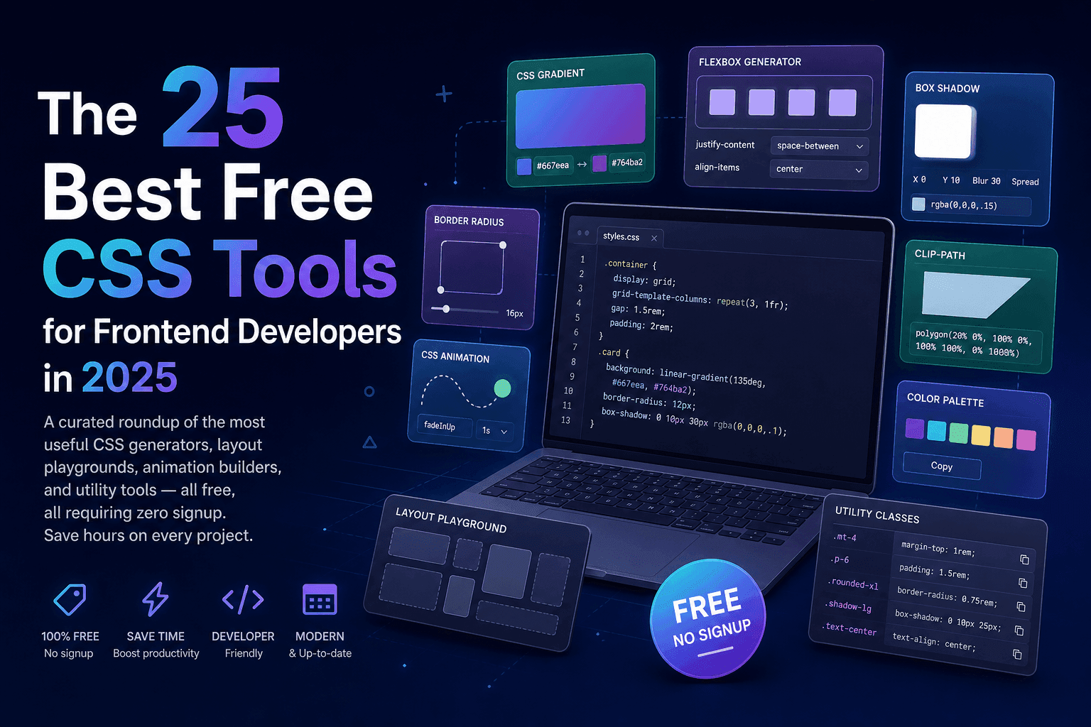 The 25 Best Free CSS Tools for Frontend Developers in 2025