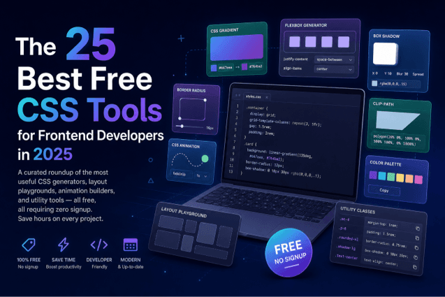 The 25 Best Free CSS Tools for Frontend Developers in 2026