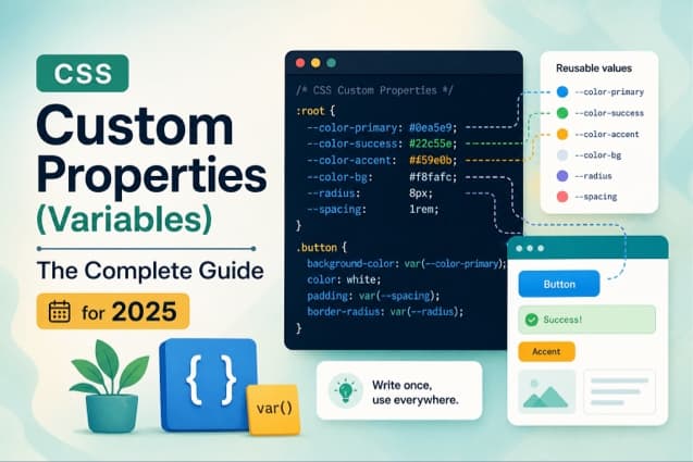 CSS Custom Properties (Variables): The Complete Guide for Smarter Styling in 2026