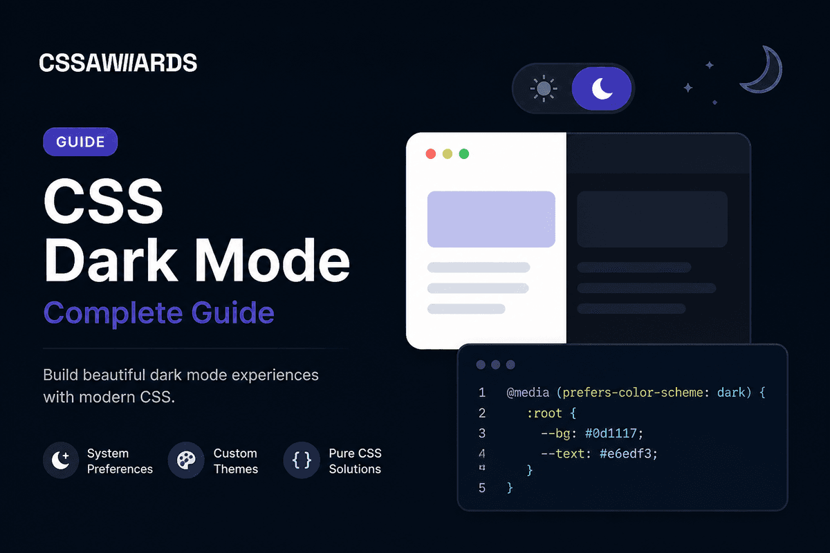 Dark Mode in CSS: light-dark(), color-mix(), and prefers-color-scheme Done Right (2026)