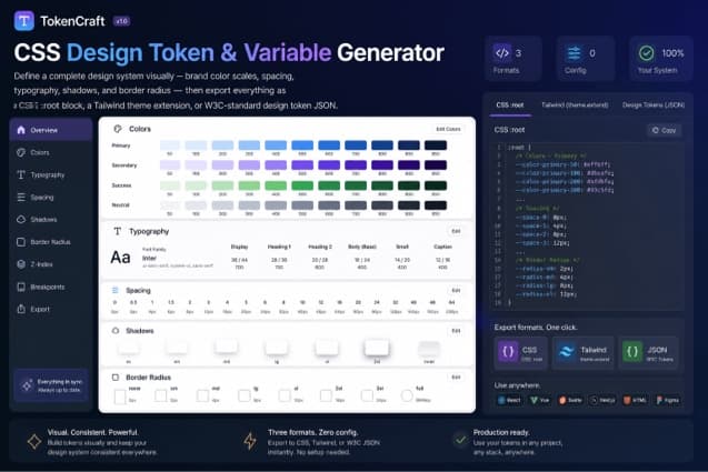 CSS Design Token Generator: Build a Complete Design System in Minutes (2026)