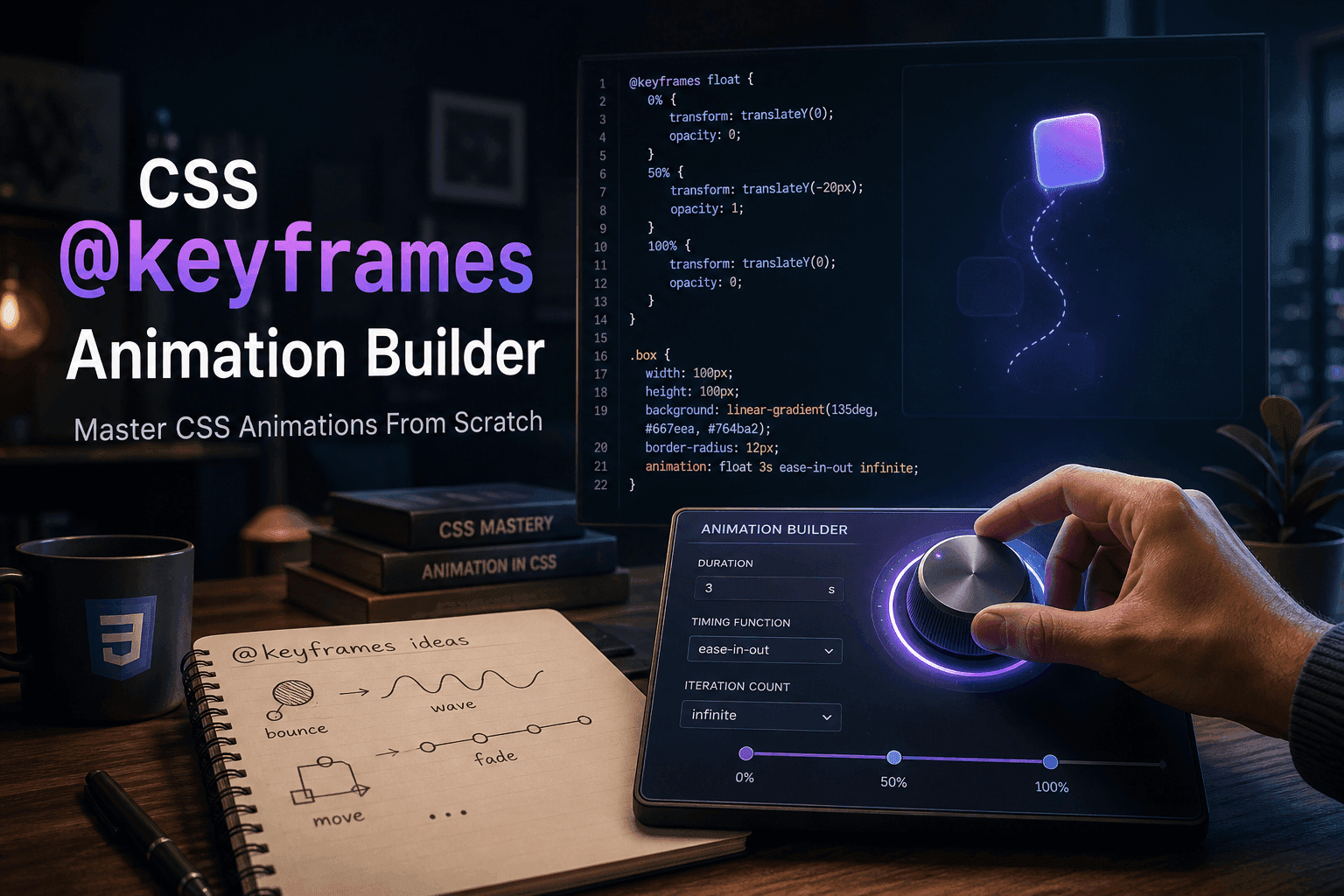 CSS @keyframes Animation Builder: Master CSS Animations From Scratch (2026)