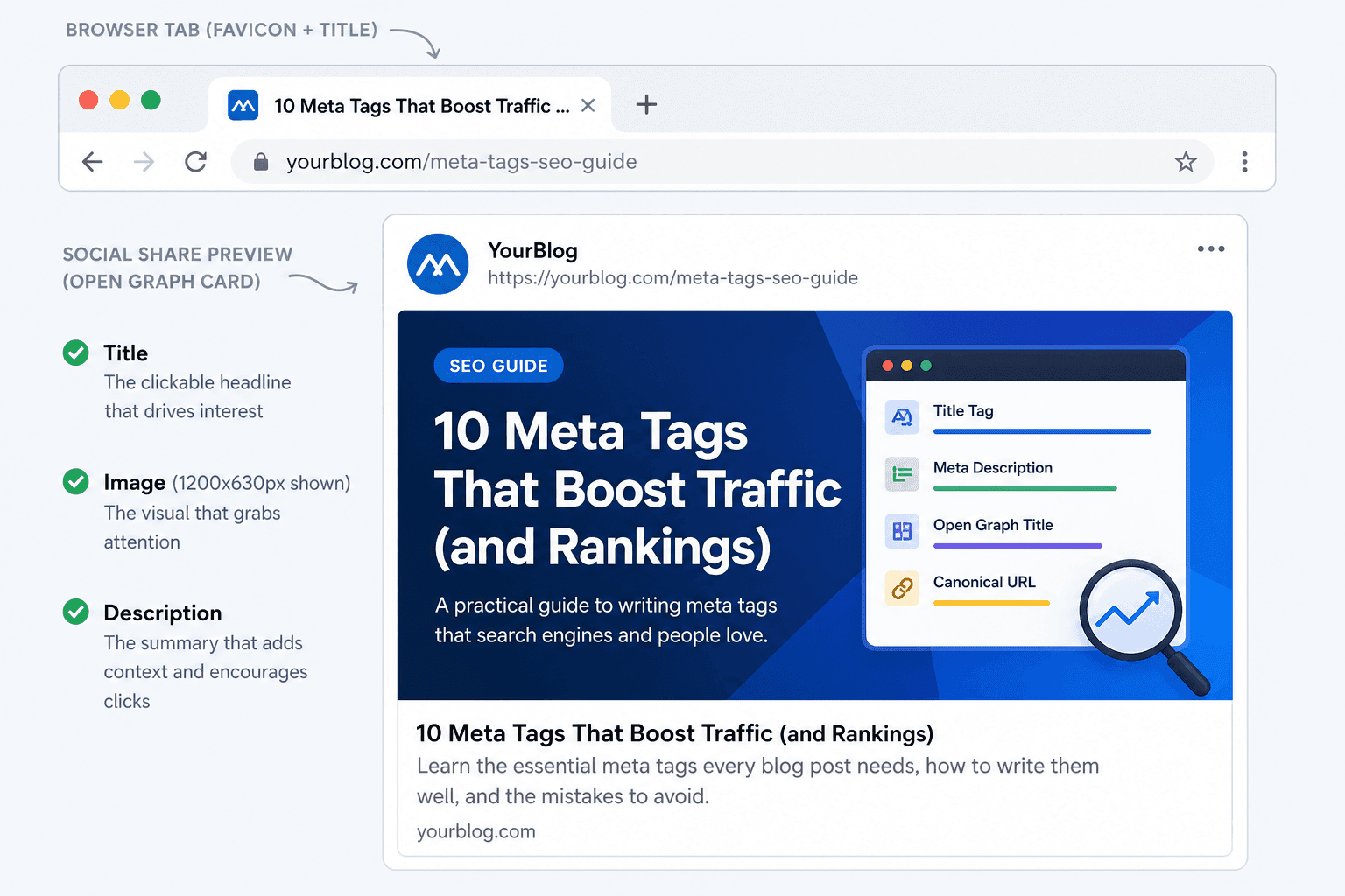 Technical SEO for Frontend Developers — Meta Tags, Open Graph, and Favicons