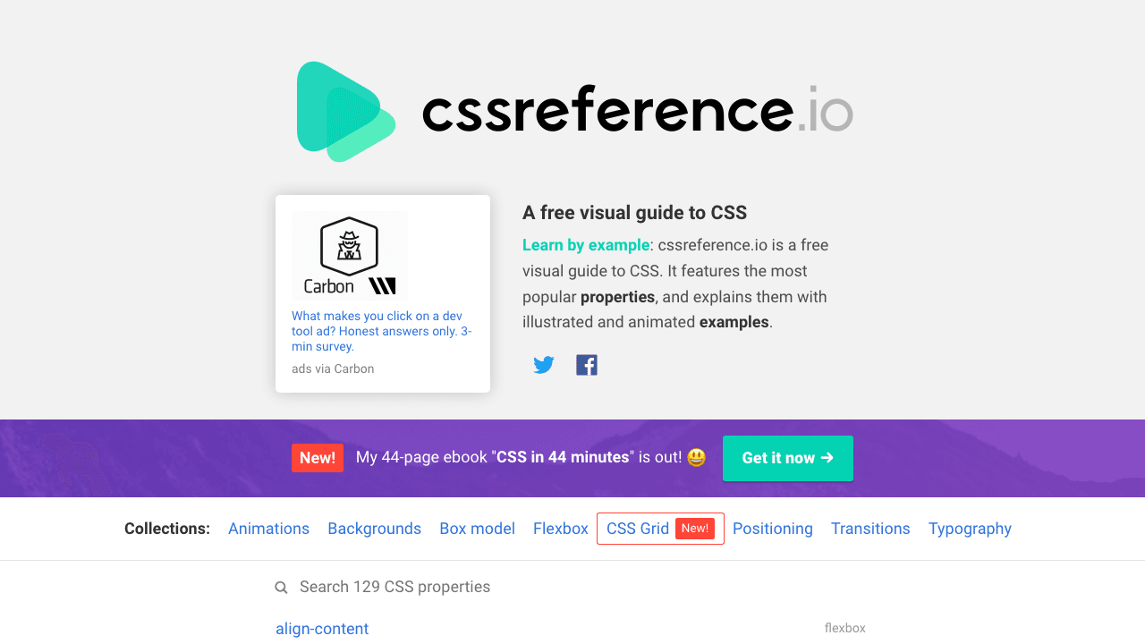CSS Reference preview