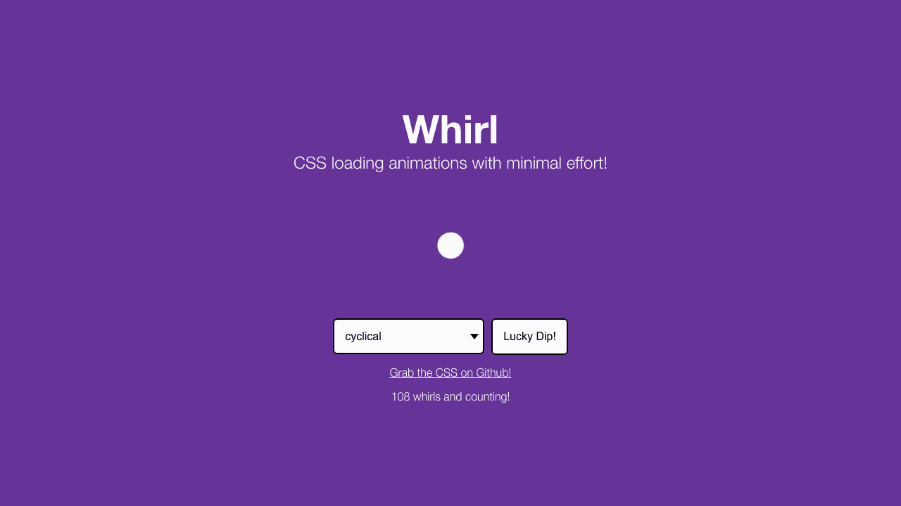 Whirl CSS preview