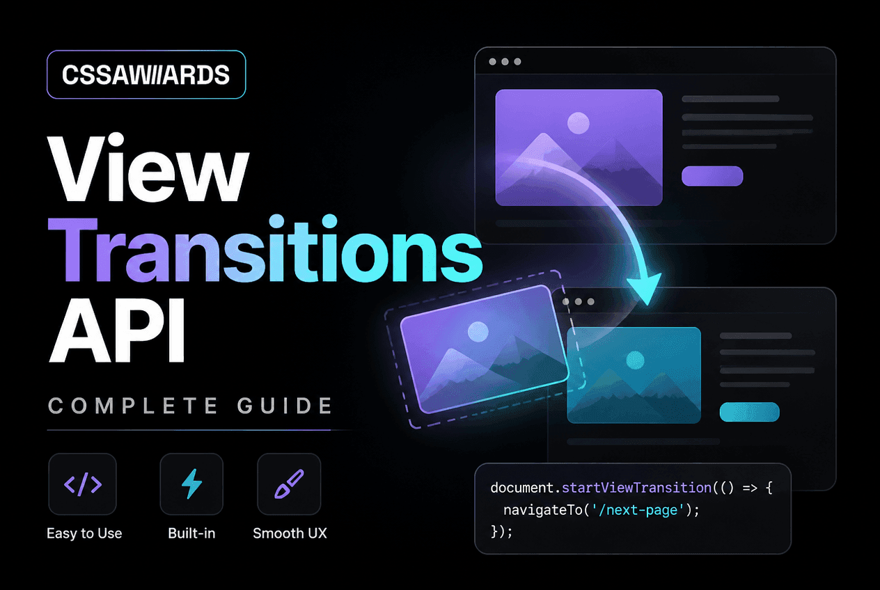 View Transitions API Complete Guide to Native Page and SPA Transitions 2026